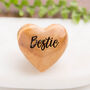 Best Friend 'Bestie' Olive Wood Heart Hug Token, thumbnail 2 of 9