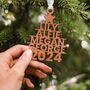 Personalised Christmas Tree Names Decoration, thumbnail 1 of 3