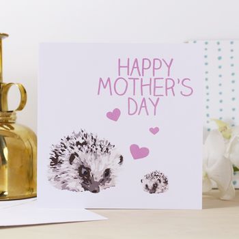 'Happy Mother's Day' Hedgehog Card, 2 of 4