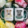 Custom Staffordshire Bull Terrier Half Portrait Mug, thumbnail 4 of 10