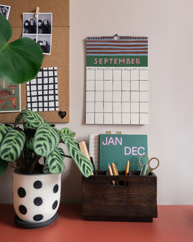 *Pre Order* 2026 Illustrated Patterned Wall Calendar, 10 of 12