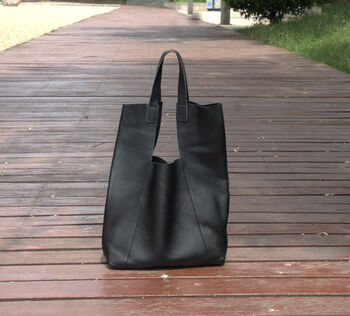 Genuine Leather Designer Tote Handbag Andriana, 6 of 8