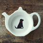 Black Labrador Tea Bag Dish, thumbnail 1 of 2
