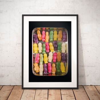 Personalised Jelly Babies | Little Things In Tins Playful Nursery Print, 2 of 3