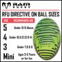 Ram Rugby Ball Squad Trainer Spiral, thumbnail 6 of 6