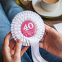 40th Birthday Personalised Rosette For Her, thumbnail 1 of 3