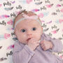Personalised Feather Baby Organic Swaddle Blanket, thumbnail 2 of 8