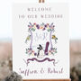 Wedding Welcome Sign With Crest, thumbnail 8 of 9