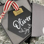 Luxury Personalised Christmas Decoration 2022 Seven, thumbnail 2 of 5