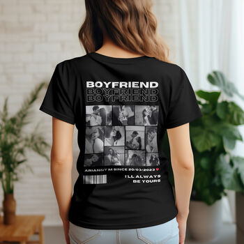 Personalised 11 Photos Boyfriend / Girlfriend T Shirt, 4 of 12