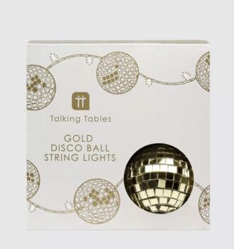 10 Gold LED Disco Ball Lights, 4 of 4