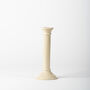 Handmade Creamy White Tall Taper Candlestick, thumbnail 2 of 3
