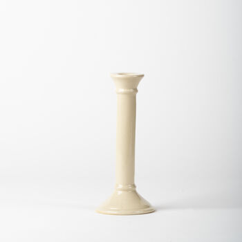 Handmade Creamy White Tall Taper Candlestick, 2 of 3