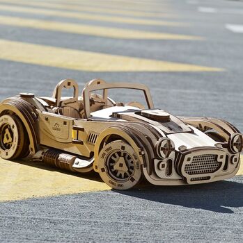 Cobra Racing Car By Ugears. Assemble Me. Burn Tires, 11 of 11