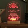 Personalised Christmas Poinsettia Design LED Light, thumbnail 5 of 6