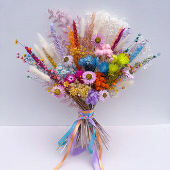 Rainbow Dried Flower Bouquet, 4 of 7