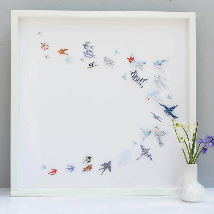 Download Personalised Papercut 'flock Of Birds' Picture By Sweet ...