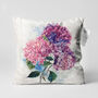 Hydrangea Floral Cushion Covers Blue And Pink Colours, thumbnail 1 of 7