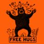 Funny Free Hugs Women's Fit T Shirt, thumbnail 4 of 5