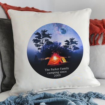 Personalised Family Campers Cushion, 2 of 4