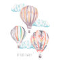 Personalised Hot Air Balloon Art Print, thumbnail 4 of 5
