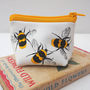 Small Leather Coin Purse With Bees, thumbnail 1 of 6