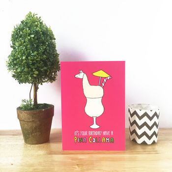 Llama Birthday Card For Cocktail Lover, 4 of 6