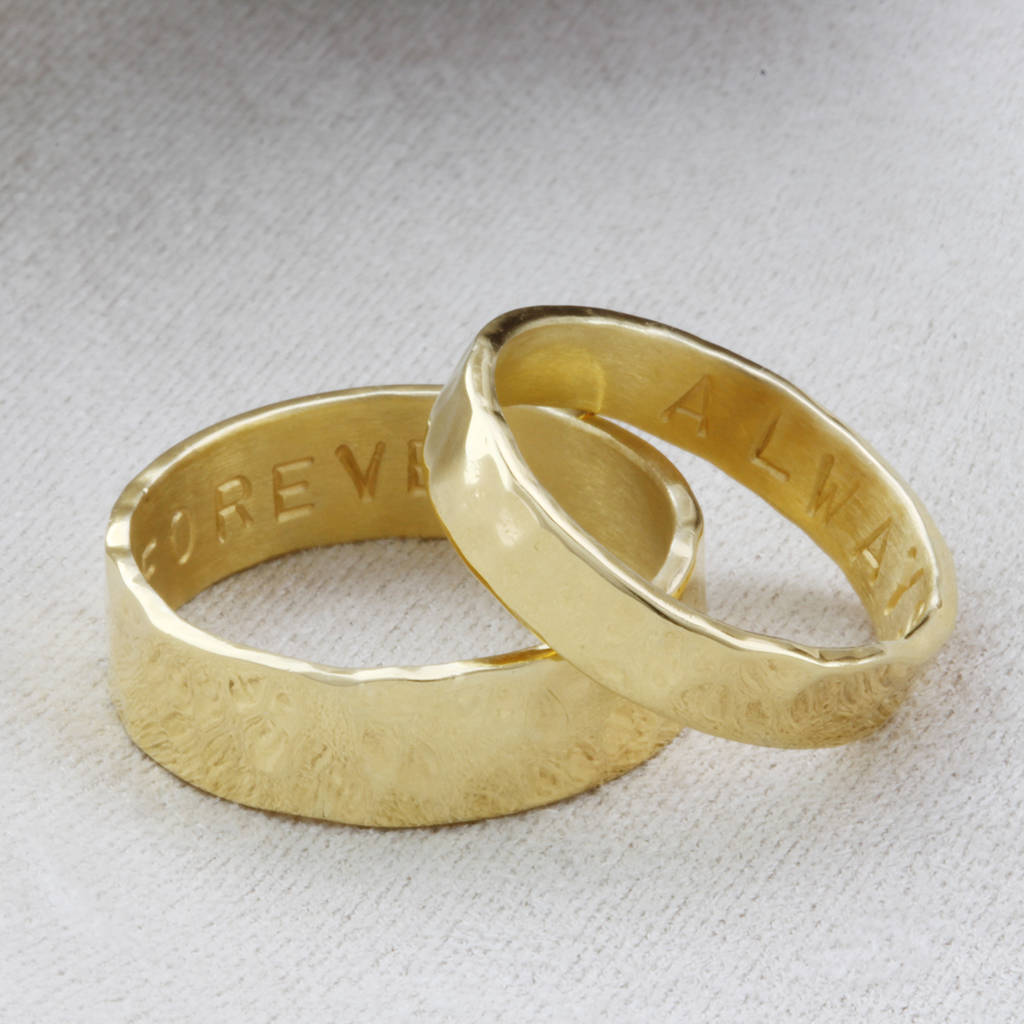 Personalised Matching Wedding Rings By Soremi Jewellery ...