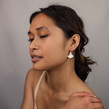 Art Deco Pearl Fan Earrings, 12 of 12