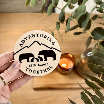 Bear Family Personalised Mother's Day Coaster, 4 of 6