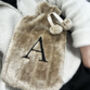 Initial Personalised Furry Hot Water Bottle, thumbnail 1 of 2