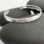 Thin Hammered Cuff Set In Sterling Silver, thumbnail 5 of 7