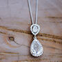 Simple Pear Drop Crystal Necklace, thumbnail 1 of 4