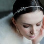 Silver Orchid Pearl Bridal Headpiece, Becomes A Pendant, thumbnail 1 of 6