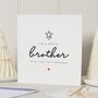 Personalised Brother Christmas Card From Family, thumbnail 1 of 7