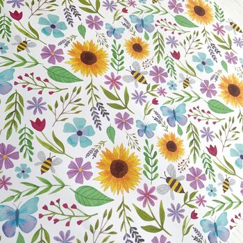 Floral Summer Wrapping Paper, 3 of 5