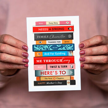 Stack Of Books Mother's Day Card, 5 of 5