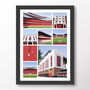 Arsenal Fc Views Of Highbury And The Emirates Poster, thumbnail 8 of 8