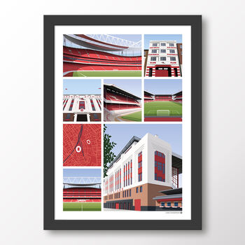 Arsenal Fc Views Of Highbury And The Emirates Poster, 8 of 8