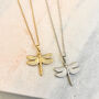Delicate Dragonfly Pendant Necklace, thumbnail 1 of 3