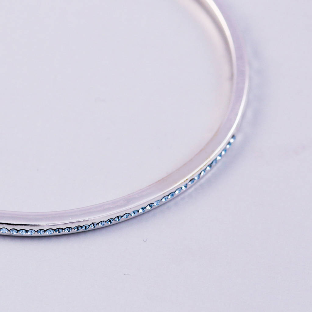 Bangle Made With Swarovski Crystals By J&S Jewellery