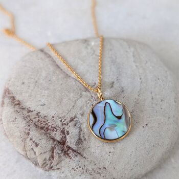 The Circle Abalone Shell Necklace, 3 of 8