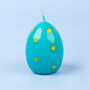 G Decor Set Of Six Easter Egg Candles Blue, thumbnail 4 of 6