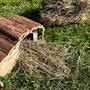 Prickles The Hedgehog Wooden House With Nesting Straw, thumbnail 6 of 6