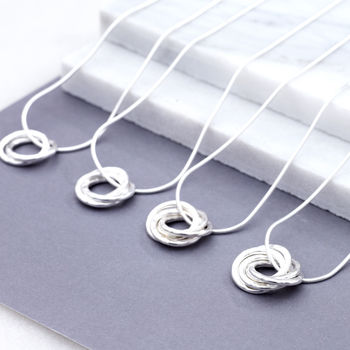 Interlinked Rings Necklace, 3 of 11
