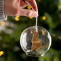 Personalised Memorial Pet Glass Dome Bauble, thumbnail 1 of 5