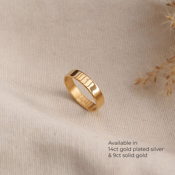 Personalised Affirmation Mantra Ring In Silver Or Gold, 5 of 10