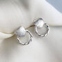 Sterling Silver Heart Or Star Circle Stud Earrings, thumbnail 5 of 5