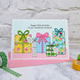 'Presents' Personalised Girls Birthday Card, thumbnail 3 of 4
