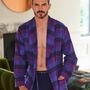 Men's 'Berwick' Check Brushed Cotton Robe, thumbnail 2 of 3